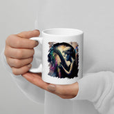 She Can Make That Harp Sing White glossy mug - Beyond T-shirts